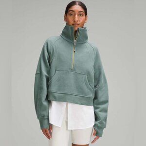 Scuba Oversized Funnel Neck Medium Forest Green/Gold